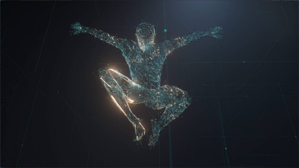 ChatGPT for risk assessment_an AI body jumping up for freedom and in control – Lumira Studio